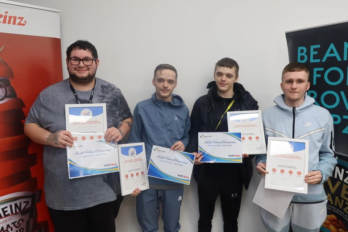 traineeship programme at Wigan’s Heinz factory proves a big success