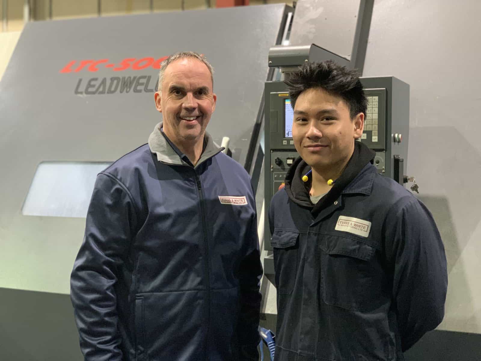 Apprentice Machinist joins Evans & White Manufacturing Next Gen Makers
