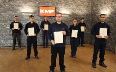 Engineering firm KMF hands permanent jobs to group of newly-qualified apprentices