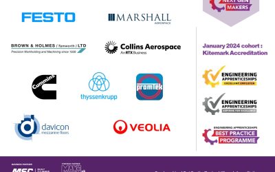 First companies to achieve Engineering Apprenticeships: Employer Kitemark in 2024 announced