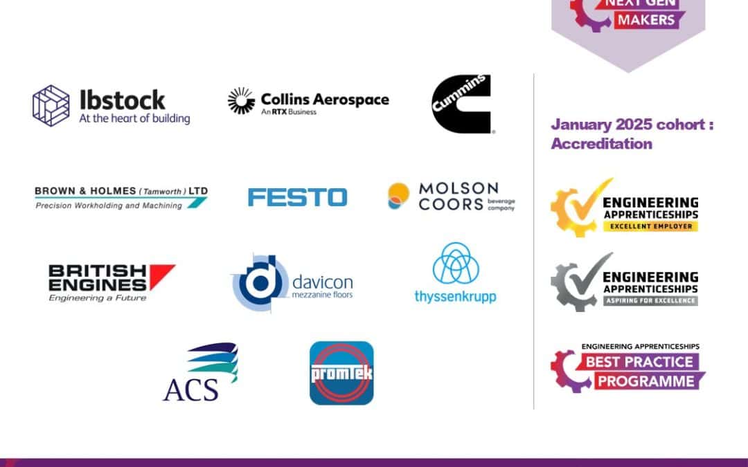 First companies to achieve Engineering Apprenticeships: Employer Accreditation in 2025 announced