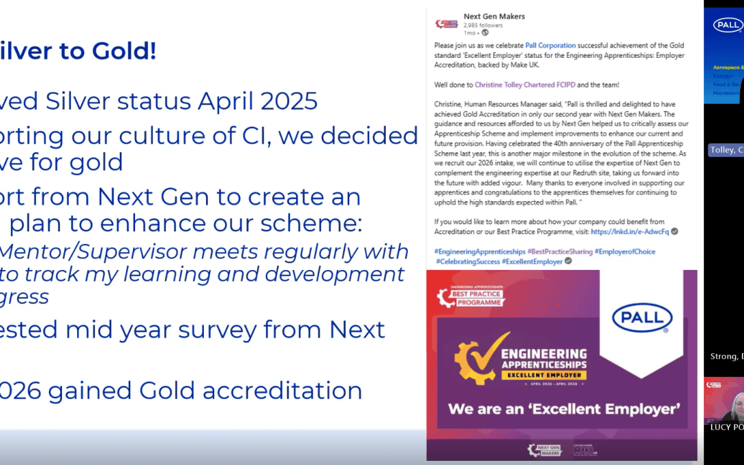 How to Improve Your Engineering Apprenticeship Scheme: Lessons from Cornwall’s First Gold-Accredited Employer